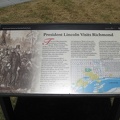 Abraham Lincoln Richmond Visit Sign